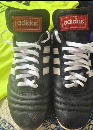 Легендарные винтажные бутсы adidas beckenbauer liga (для коллекции/декора)