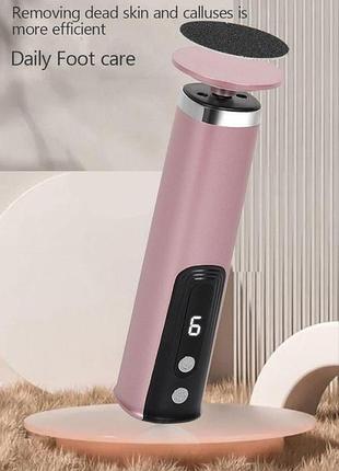 Беспроводная электрическая пила для ног usb-аккумуляторная, для ухода за пятками с наждачной бумагой