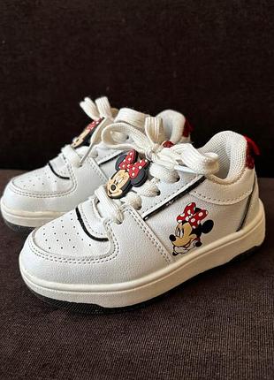Взуття для дівчинки 22р, з міккі маусом, disney кеди, кедики