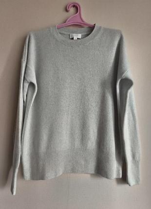 Кашемировый голубой свитер the white company