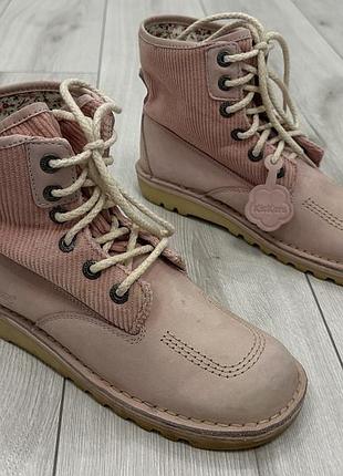 Жіночі кросівки kickers kick hi fold pink (25,5 см)