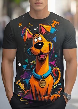Футболка з принтом scooby-doo великий розмір