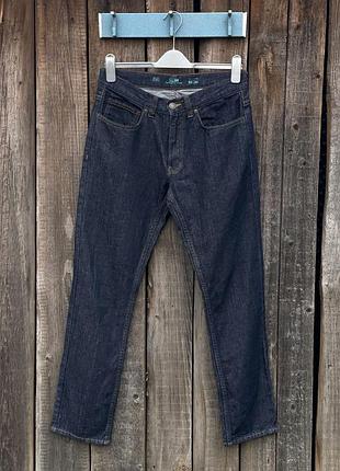 F&f чоловічі джинси темно-сині легкі прямі slim fit розмір 30 s