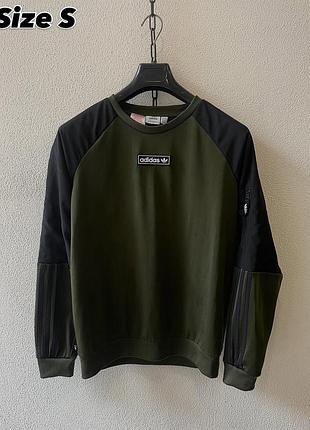 Оригінальний чоловічій світшот adidas розмір s колір хакі