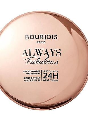 Матувальна компактна пудра для обличчя bourjois always fabulous matte powder 115 golden ivory, 7 г