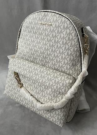 Рюкзак slater medium signature logo backpack michael kors, оригінал usa, в наявності (color: lt crm multi)
