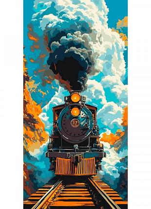 Картина по номерам artcraft "паротяг" 40x80 см 12516-ac