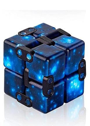 Кубик антистресс infinity cube космос (синий) 2