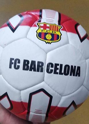 М'яч футбольний барселона maraton fc barcelona в асортименті (grippy шкіра, латексна камера)