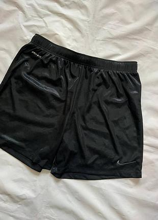 Nike black shorts спортивные легкие шорты