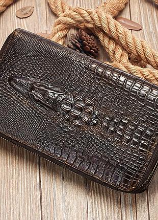 Чоловічий шкіряний гаманець на два відділення leather collection (2402)