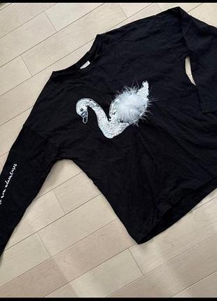 Детская чёрная кофта zara 3