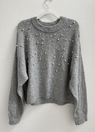 Джемпер з перлинами h&m 4
