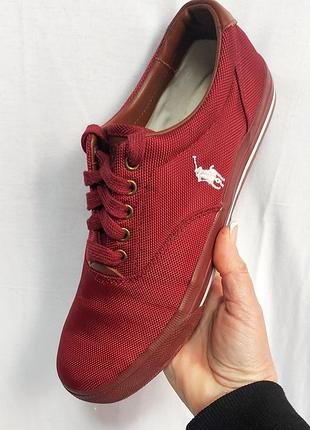 Мужские кеды мокасины polo ralph lauren