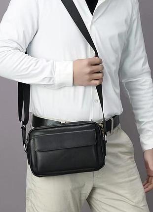Мужской кожаный мессенджер leather collection (2030)