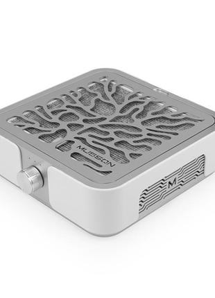 Вытяжка musson x3 silver для маникюра и педикюра с угольным hepa-фильтром 72 вт