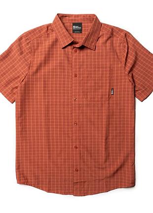 Jack wolfskin outdoor check short sleeve shirt [smh016999]