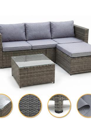 Комплект садовой мебели leobro lounge set 3-в-1 (lb-1057)
