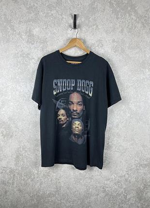 Чоловіча футболка snoop dogg big logo, чорний колір, розмір м