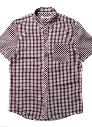 Ben sherman classic red check short sleeve shirt [smh017001]