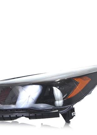 Фара black левая галоген usa с led дхо и линзой для ford escape 17-19