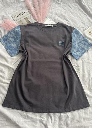 Футболка miu в двох кольорах