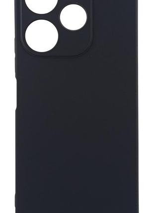 Чохол silicone case для xiaomi redmi 13 бампер soft touch з мікрофіброю чорний