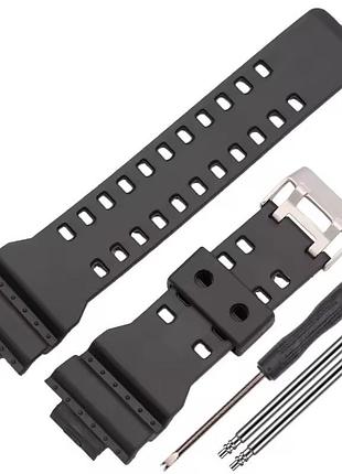Резиновый ремешок для часов casio матовый