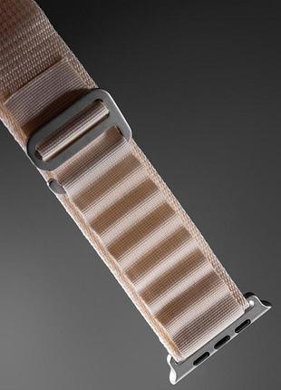 Ремешок alpine loop для apple watch 42(ser.1-3)/44/45/46/49mm (m/l) серый / starlight