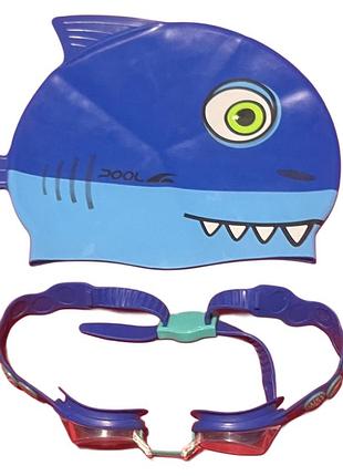 Комплект для плавання для хлопчика: шапочка /окуляри speedo