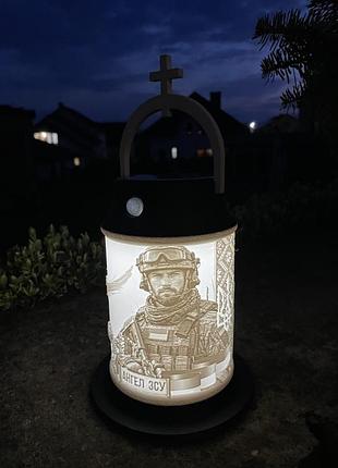 Лампадка з фото і вашим текстом. на сонячній батареї.