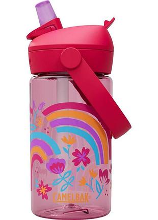 Детская бутылка camelbak kids thrive flip straw 0.4l (цвет rainbow floral)