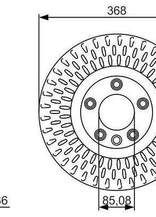 0986479a33 bosch, диск тормозной передний, volkswagen touareg, porsche cayenne