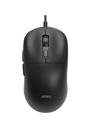 Компьютерная мышь проводная wiwu usb2.0 wired mouse wm111 black
