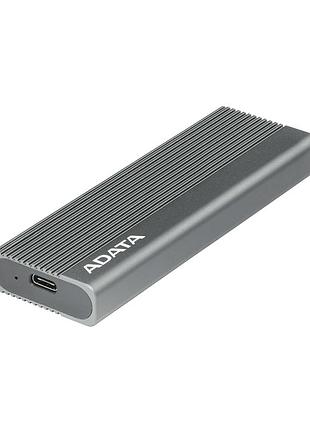 Зовнішня кишеня для накопичувача a-data ec680 для ssd m.2 pcie usb3.2 gen2 type-c gray