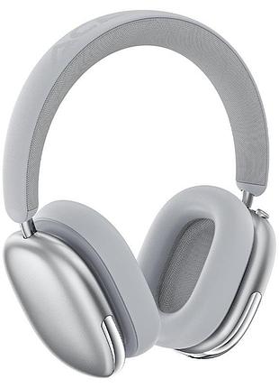 Бездротові накладні навушники acefast h9 active noise cancelling wireless headset, anc, silver