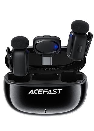 Беспроводная микрофонная система acefast r2 dual-mic (type-c) black