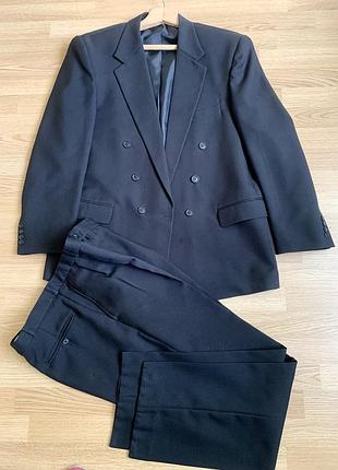 Чорний класичний чоловічий костюм m&s senfoni