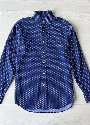 Polo ralph lauren сорочка синя в горох