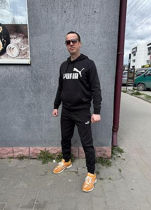 Оригінал спортивний костюм puma ess no. 1 logo hoodie fl оригинал пума на флісі весна осінь