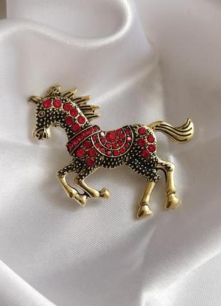 Брошь "огненная лошадь"🐎 символ 2026 года