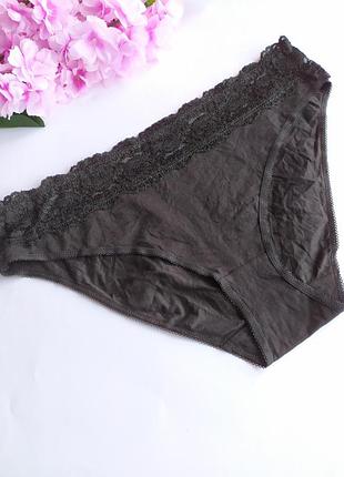 Новые коттоновые трусики с кружевом george, u9 16, eur 44, 2xl
