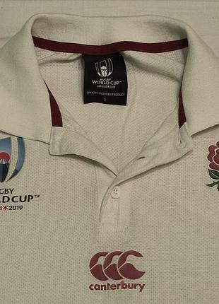 Canterbury rugby world cup japan 2019- england - регбийка поло фанатская сб. англии - s\m