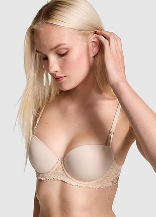 Бюстгальтер victoria's secret pink с кружевом