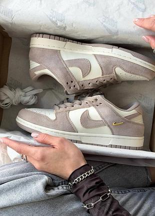 Кросівки nike dunk low sail beige
