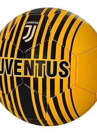 Мяч футбольный размер 5 пвх вес 320г желтый арт.en 3212 juventus тм metr