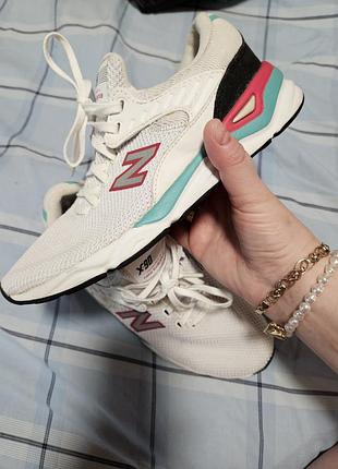 Кроссовки new balance белые летние спортивные для спортзала 37.5
