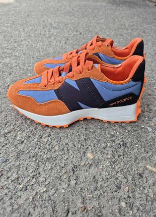 New balance 327 orange кроссовки женские
