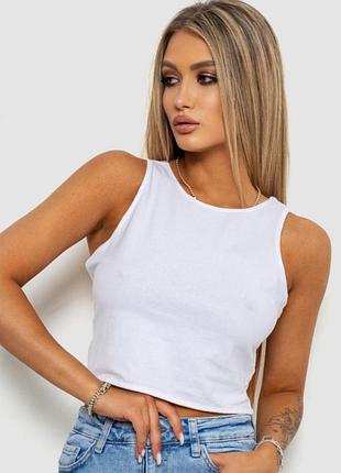 Білий бавовняний топ в рубчик від primark m