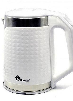 Чайник дисковый domotec ms-5027 2000 вт 2.2 л, лучший бюджетный электрочайник, yd-286 маленький чайник